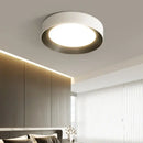 Modern white ribbed led ceiling lights for bedroom