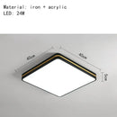 Modern black & gold led ceiling light living room minimalist lamp