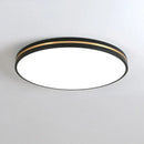Modern black & gold led ceiling light living room minimalist lamp