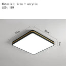 Modern black & gold led ceiling light living room minimalist lamp