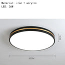 Modern black & gold led ceiling light living room minimalist lamp