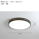 Modern black & gold led ceiling light living room minimalist lamp