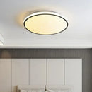 Modern metallic rim led ceiling lights living room diffused lighting