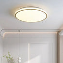Modern metallic rim led ceiling lights living room diffused lighting