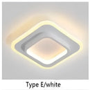 Modern minimalist black & white led ceiling lights bedroom living room