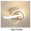 Modern minimalist black & white led ceiling lights bedroom living room