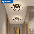 Modern gold intertwined loop led ceiling lights for living room