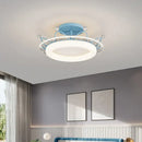 Modern gold square led ceiling lights with crystal accents bedroom