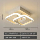 Modern geometric black & white led ceiling lights for living room