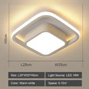 Modern geometric black & white led ceiling lights for living room