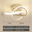 Modern geometric black & white led ceiling lights for living room