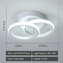 Modern geometric black & white led ceiling lights for living room