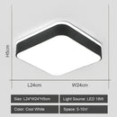 Modern geometric black & white led ceiling lights for living room