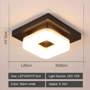Modern geometric black & white led ceiling lights for living room
