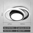 Modern geometric black & white led ceiling lights for living room