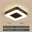 Modern geometric black & white led ceiling lights for living room