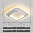Modern geometric black & white led ceiling lights for living room