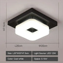 Modern geometric black & white led ceiling lights for living room