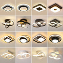 Modern geometric black & white led ceiling lights for living room