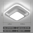 Modern geometric black & white led ceiling lights for living room