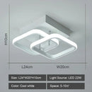 Modern geometric black & white led ceiling lights for living room