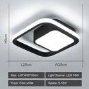 Modern geometric black & white led ceiling lights for living room