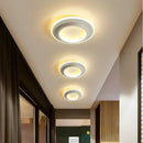 Modern geometric black & white led ceiling lights for living room