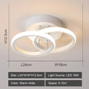 Modern geometric black & white led ceiling lights for living room