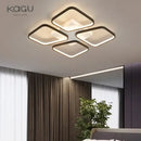 Modern geometric black led ceiling lights for living room