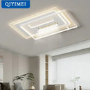 Modern rectangular white led ceiling lights for living room