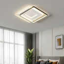 Modern rectangular white led ceiling lights for living room