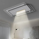 Modern rectangular white led ceiling lights for living room