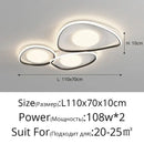 DecorBites™ LED Ceiling Lights White Black Infinite Dimming Home Lighting Fixtures