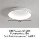 DecorBites™ LED Ceiling Lights: White Grey Modern Design, Dimmable for Living Room Bedroom Dining