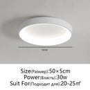 DecorBites™ LED Ceiling Lights: White Grey Modern Design, Dimmable for Living Room Bedroom Dining