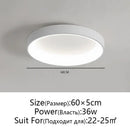 DecorBites™ LED Ceiling Lights: White Grey Modern Design, Dimmable for Living Room Bedroom Dining