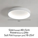 DecorBites™ LED Ceiling Lights: White Grey Modern Design, Dimmable for Living Room Bedroom Dining
