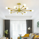 Modern white & wood led ceiling lights for living room