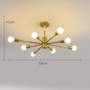 Modern white & wood led ceiling lights for living room