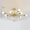 Modern white & wood led ceiling lights for living room