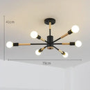 Modern white & wood led ceiling lights for living room