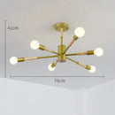Modern white & wood led ceiling lights for living room