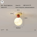 Modern cream led ceiling moon wall lamp bedroom lighting fixture