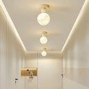 Modern cream led ceiling moon wall lamp bedroom lighting fixture