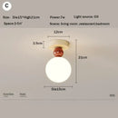 Modern cream led ceiling moon wall lamp bedroom lighting fixture