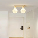 Modern cream led ceiling moon wall lamp bedroom lighting fixture