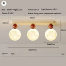 Modern cream led ceiling moon wall lamp bedroom lighting fixture