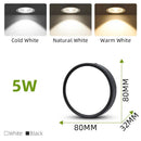 Adjustable black & white led ceiling spot for kitchen lighting