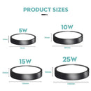 Adjustable black & white led ceiling spot for kitchen lighting