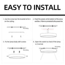 Adjustable black & white led ceiling spot for kitchen lighting